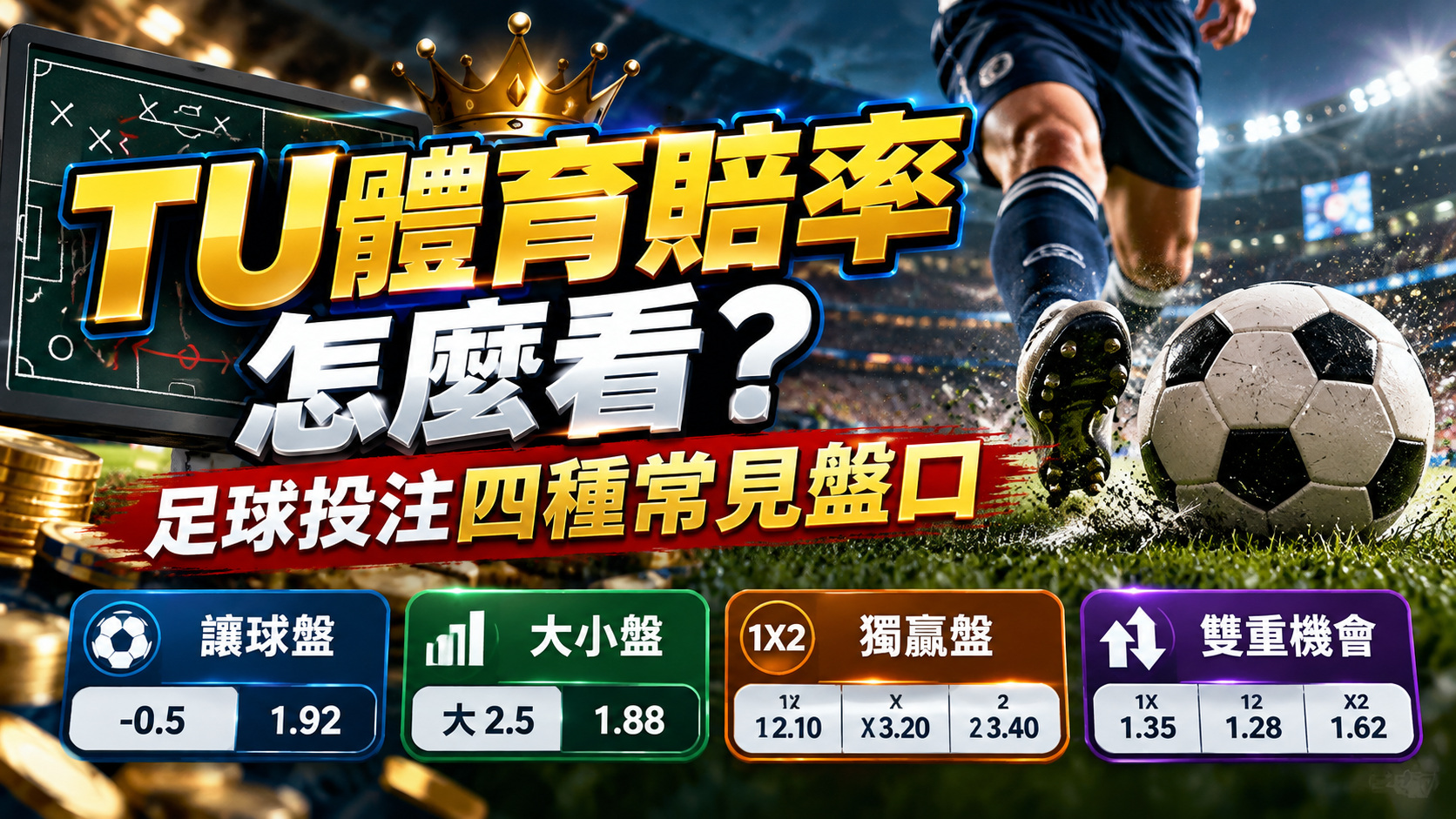 TU體育賠率怎麼看？足球投注四種常見盤口